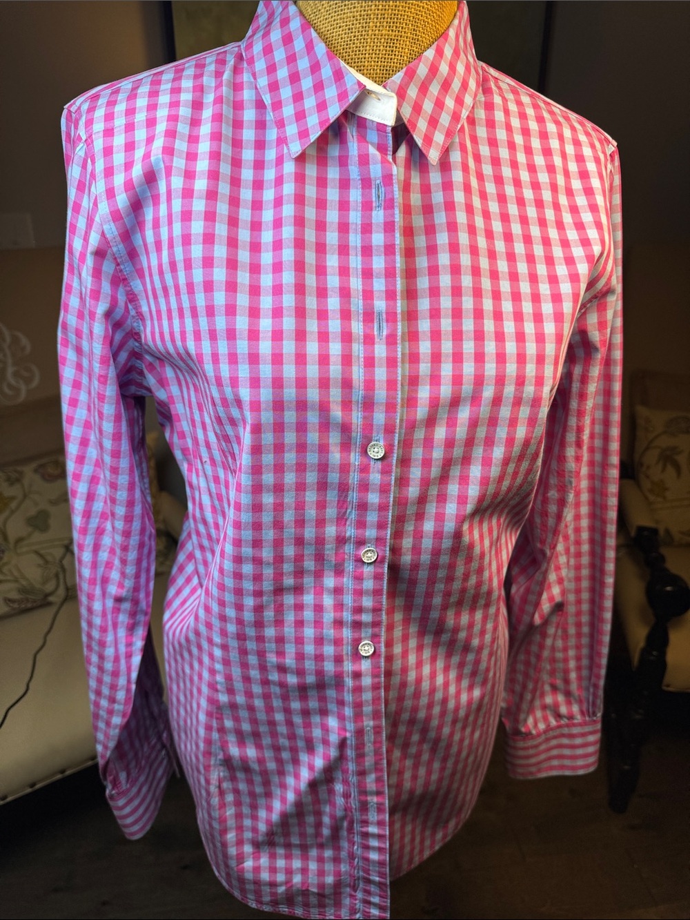 Brooks Brothers Pink and blue Gingham Shirt